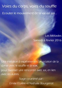 Stage danse et chant 6 février 2016